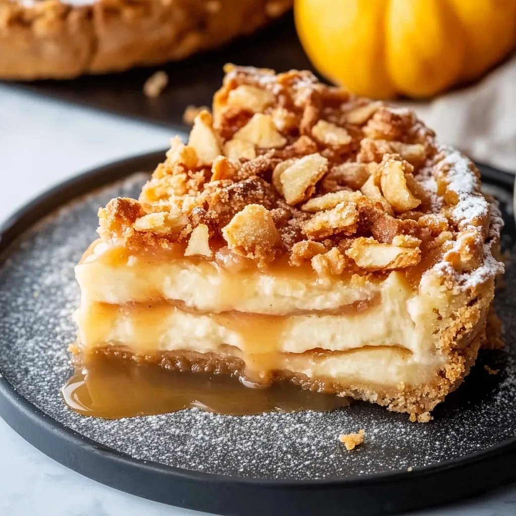 Apfel-Crisp-Käsekuchen