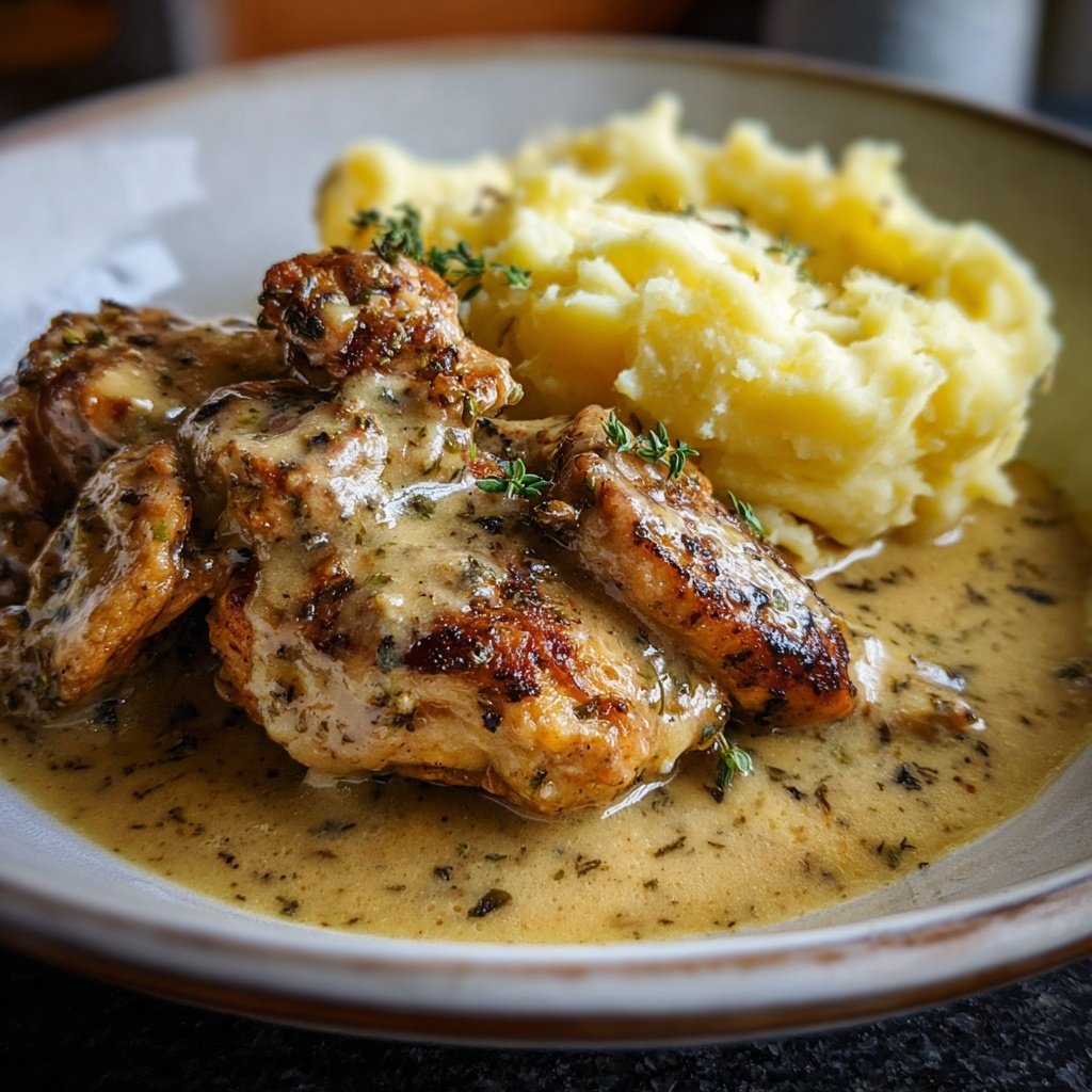 Hausmannskost Cremiges Hähnchen mit Kartoffelpüree