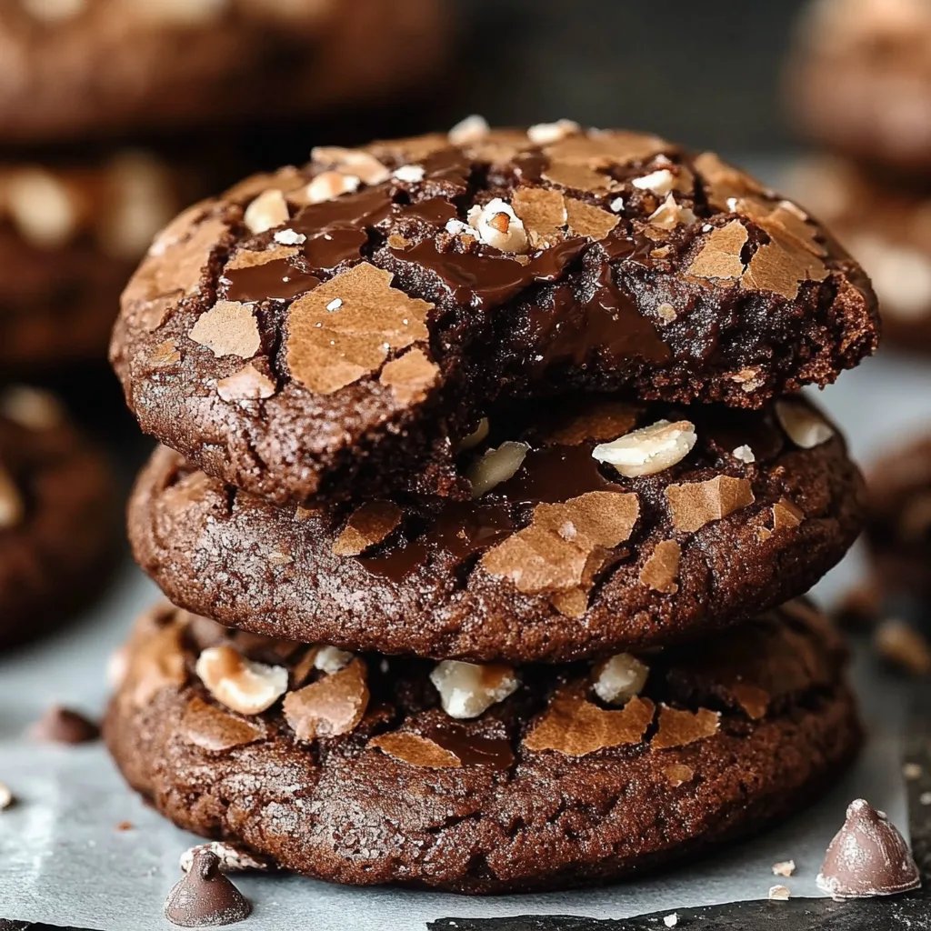 Dicke und zähe Schokoladenkekse