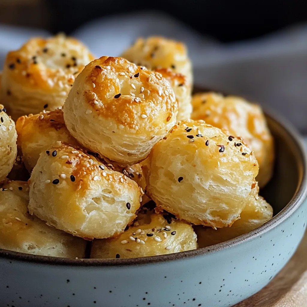 Blätterteig Käse Bites