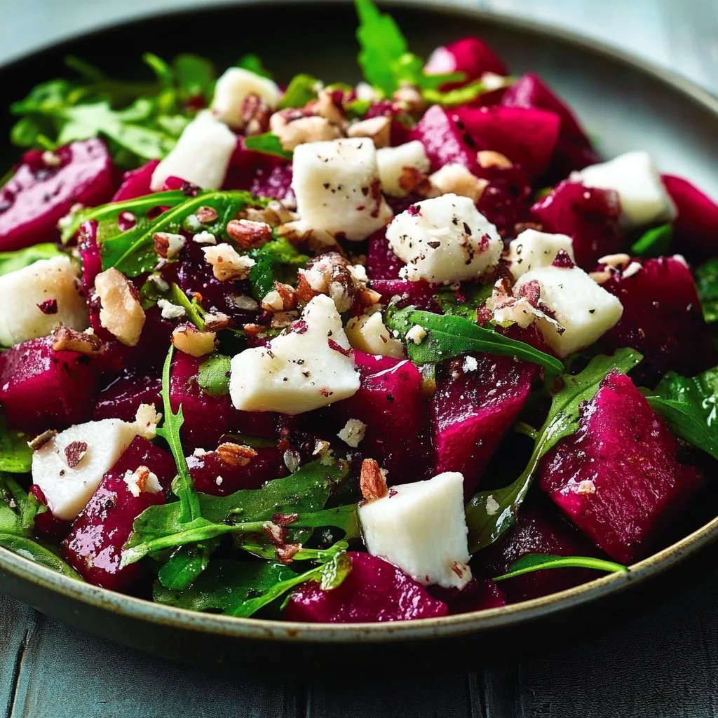 Rote Bete Salat mit Feldsalat