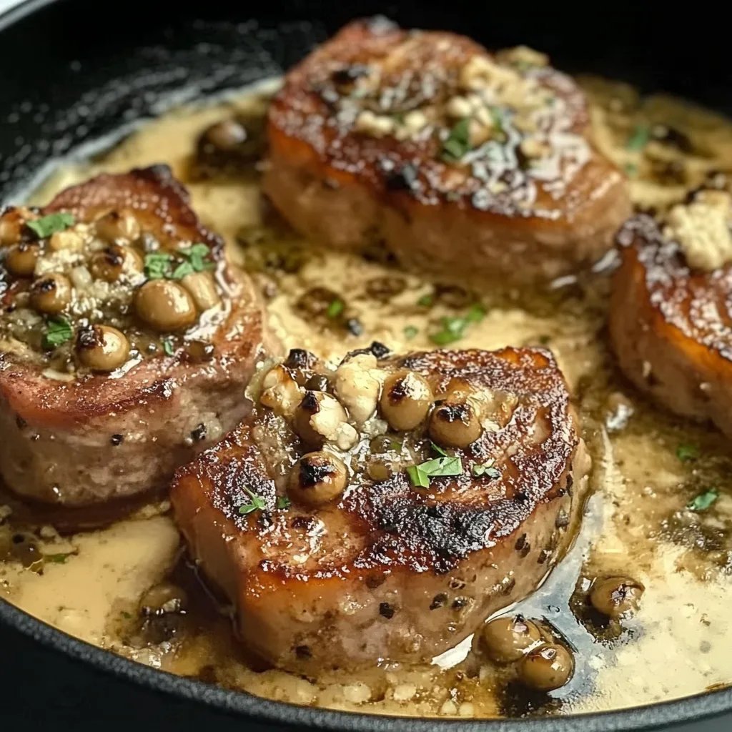 Schweinefilet im Speckmantel mit Pfeffersoße