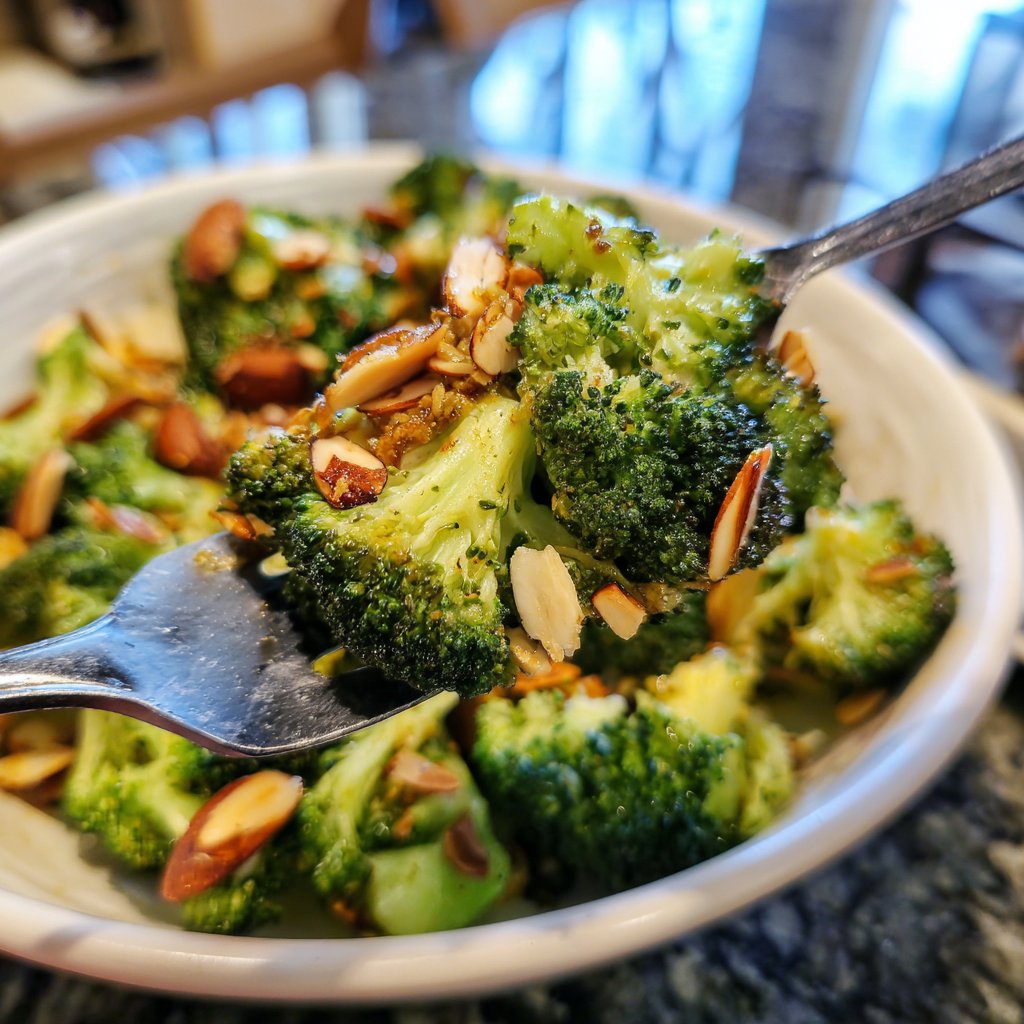 Brokkoli Pfanne Mit Mandeln