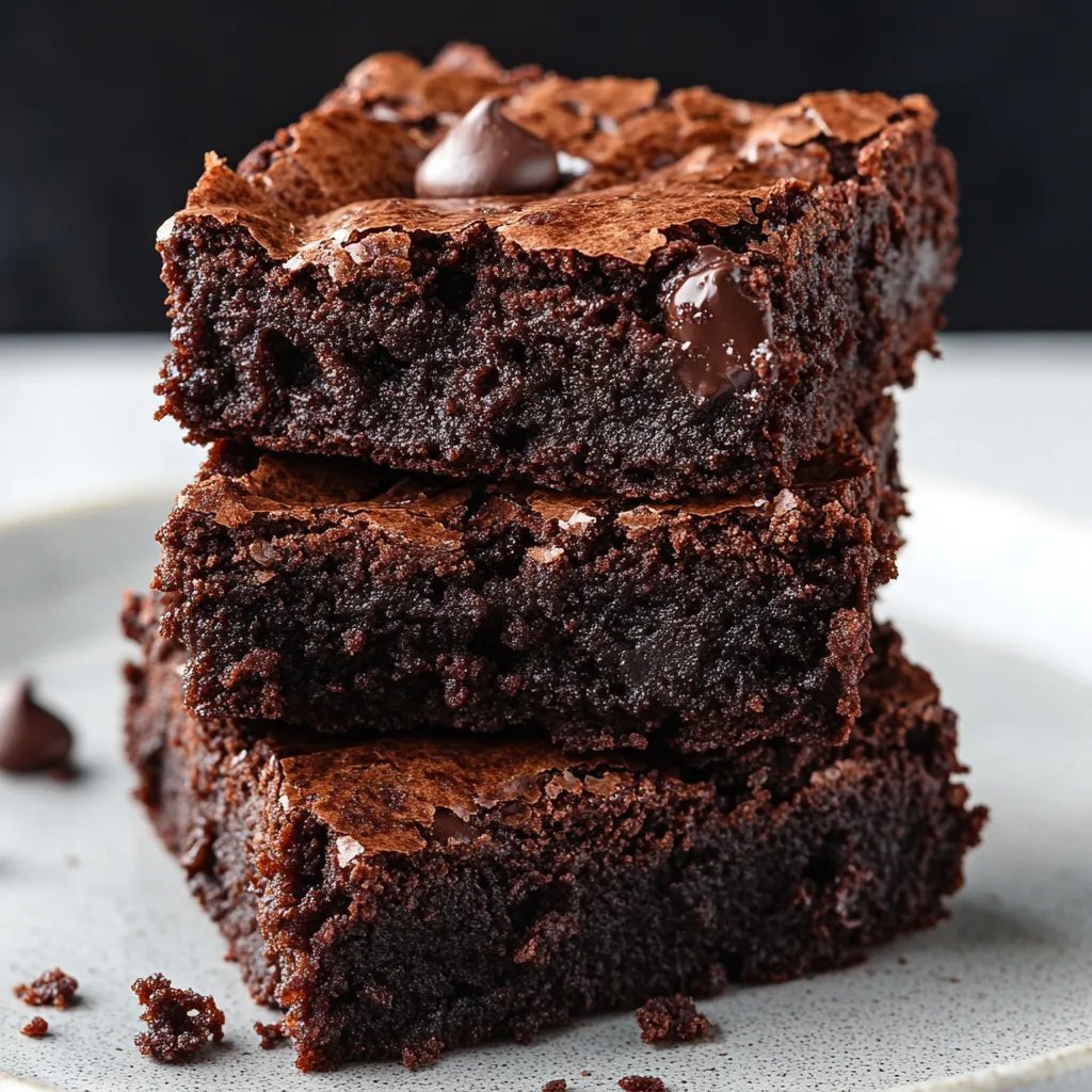 Einfache hausgemachte Brownies