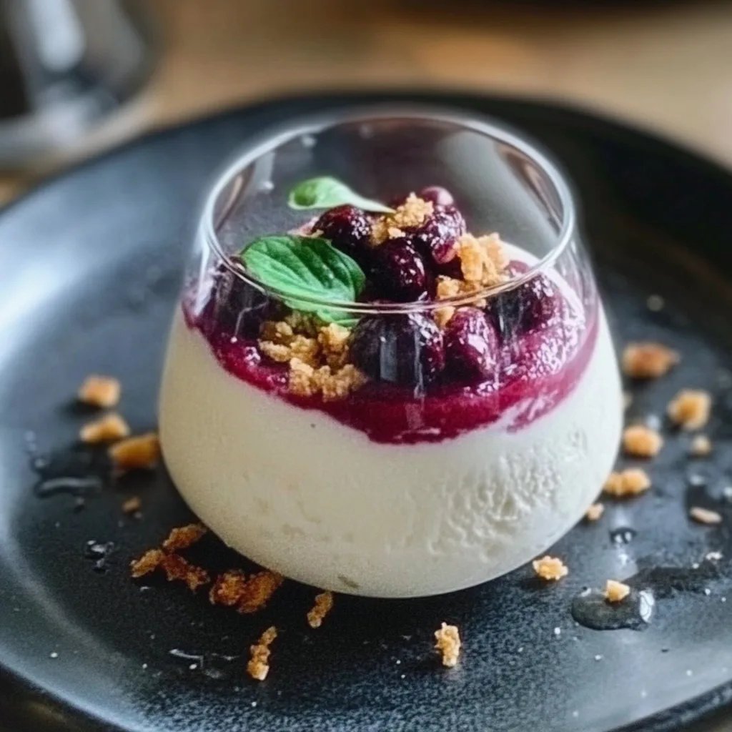 Parmesan Panna Cotta mit Rote Bete Pesto