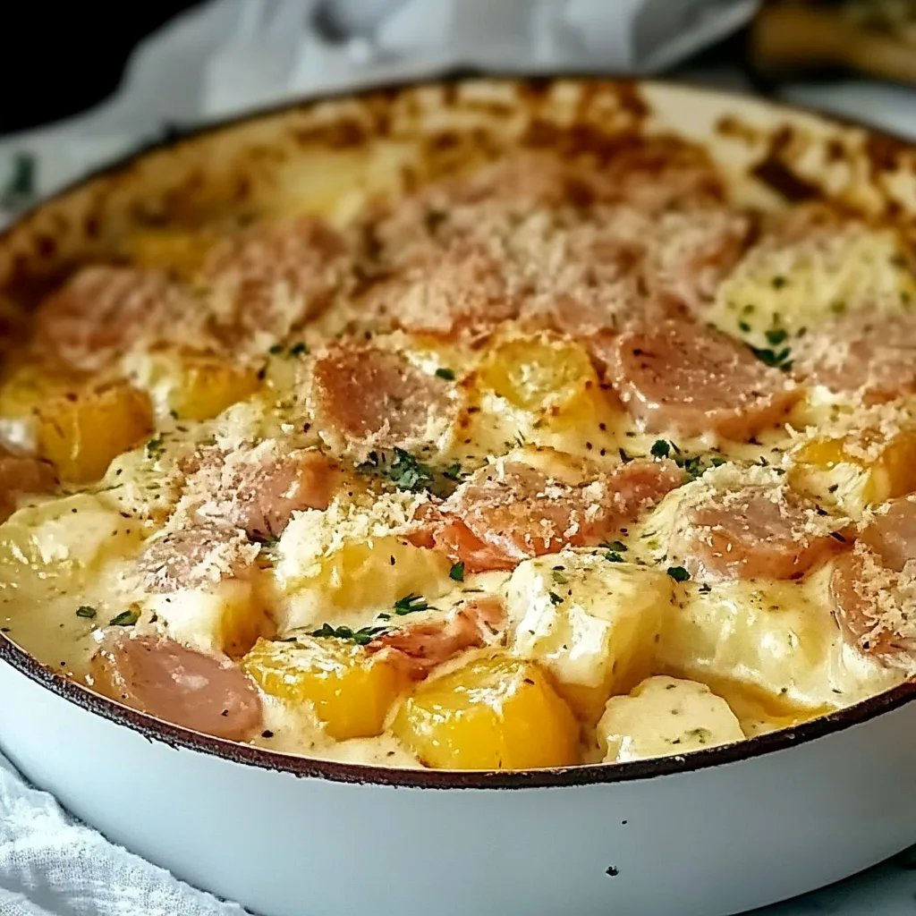 Hähnchen Kartoffel Gratin