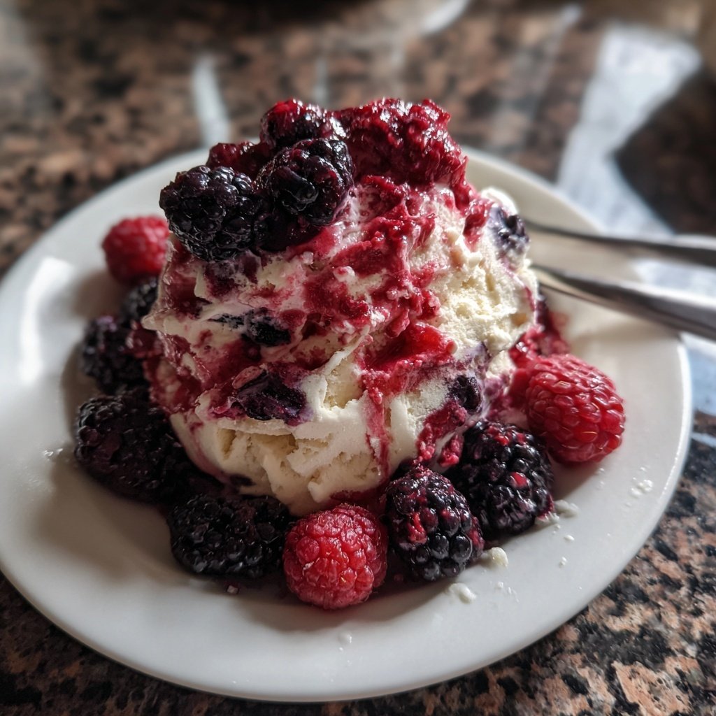 Eis Mit Beeren Selber Machen