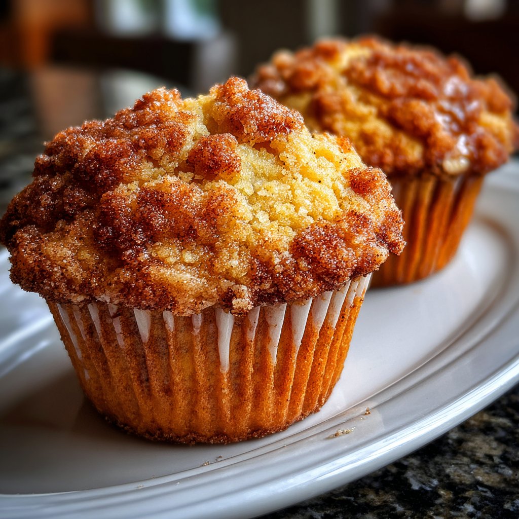 Muffins mit Zimtkruste