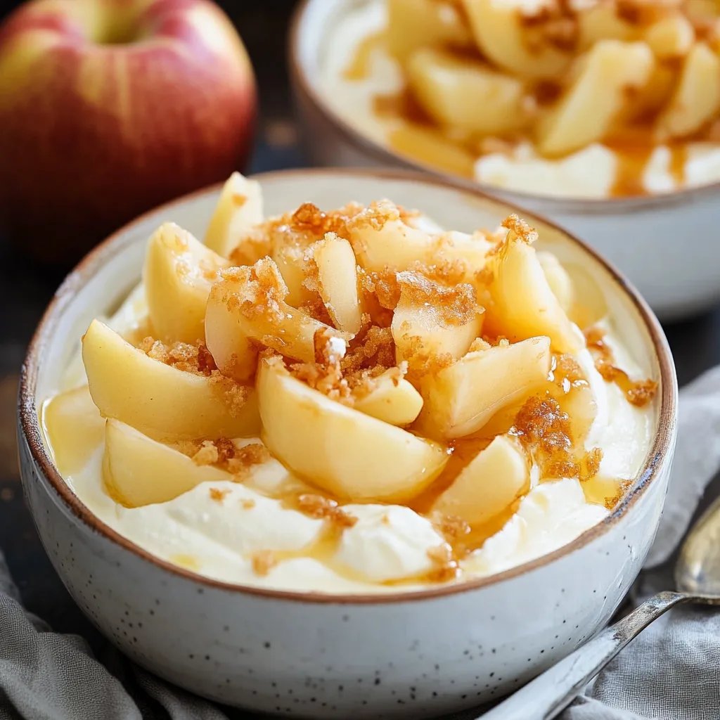 Weihnachts Dessert mit Apfel & Mascarpone