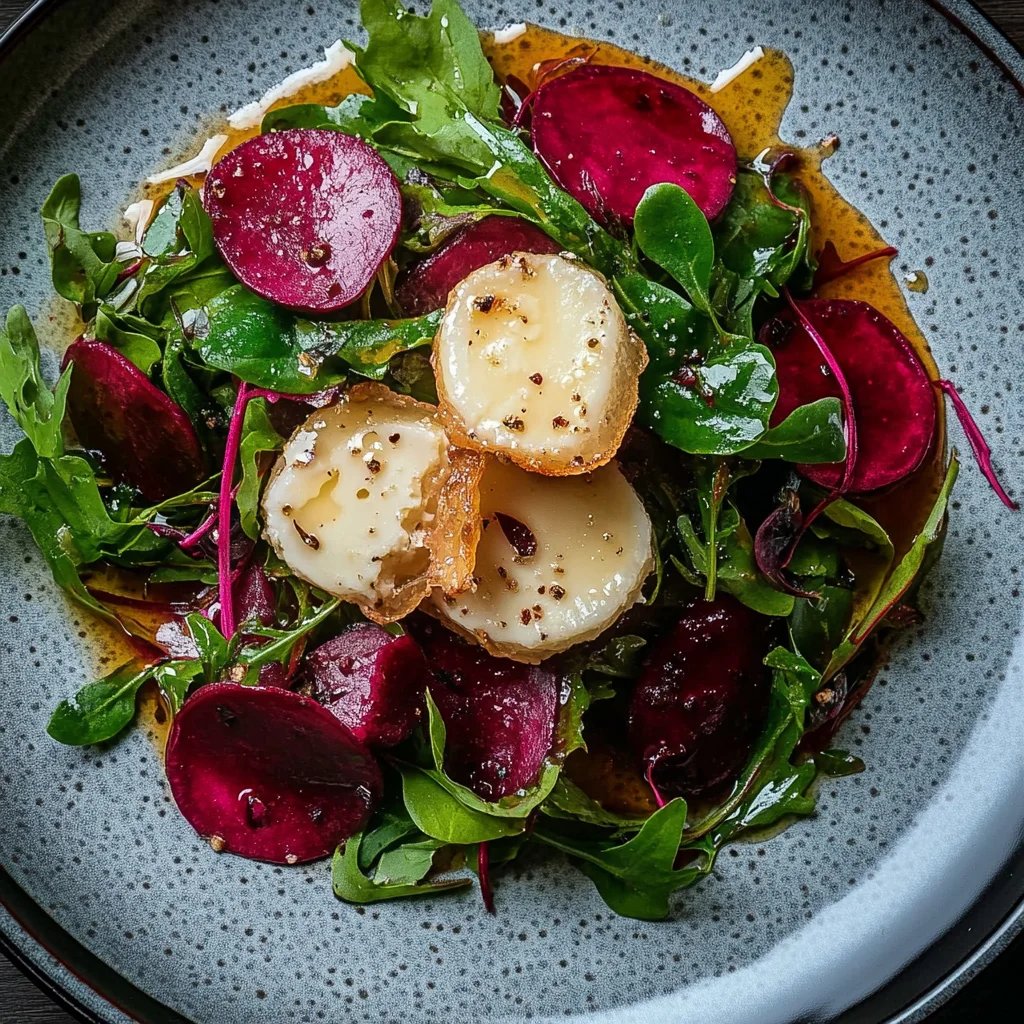 Rote Bete Salat mit Ziegenkäse