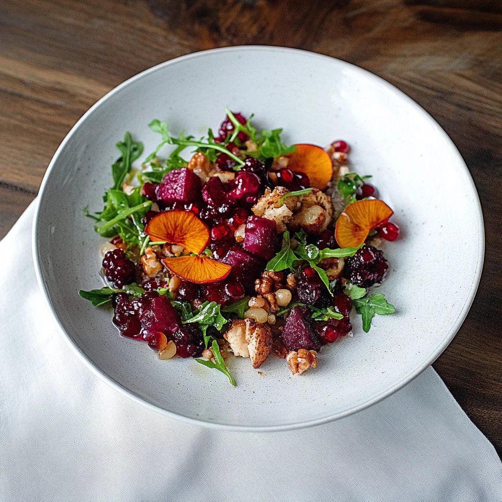 Wintersalat mit karamellisierten Maronen