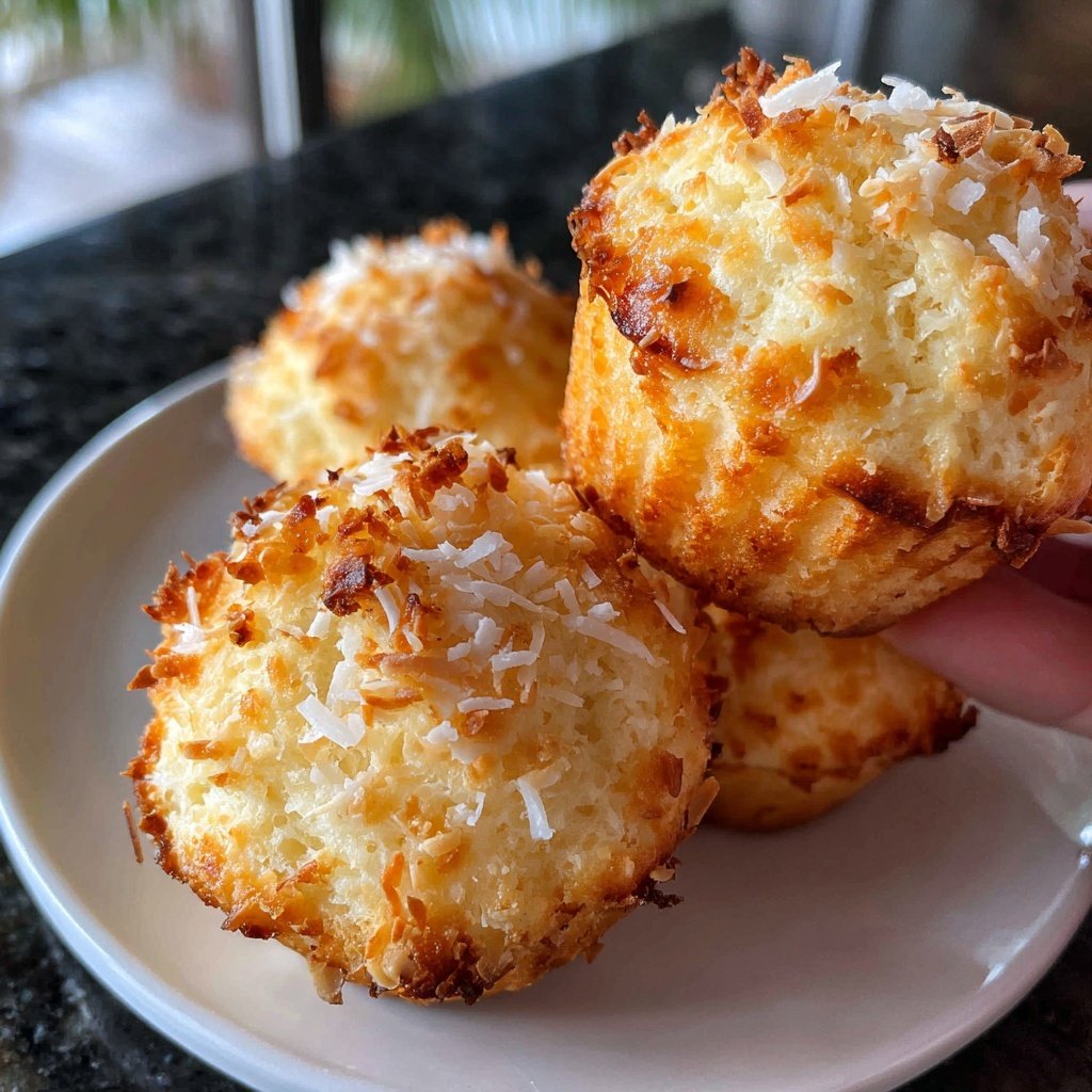 Muffins mit Kokosflocken