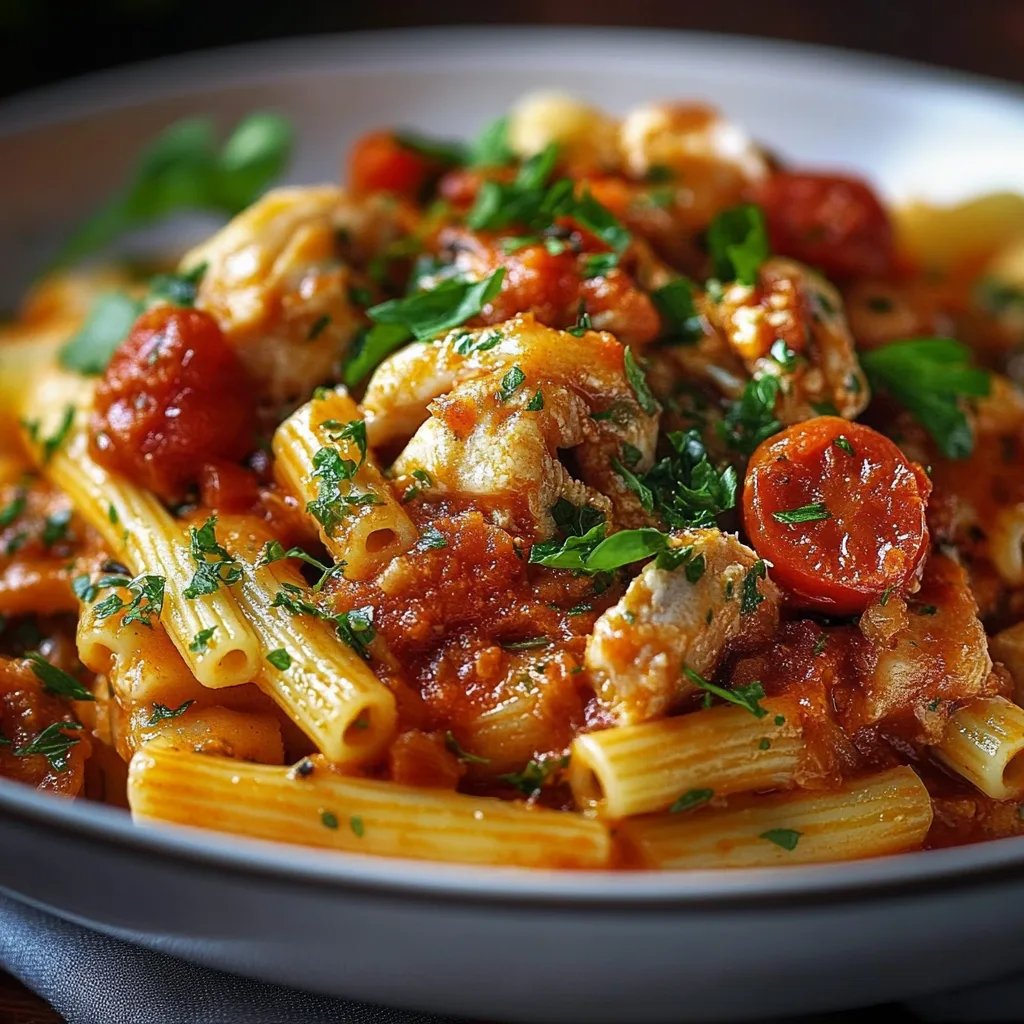 Thunfisch-Pasta mit Tomaten