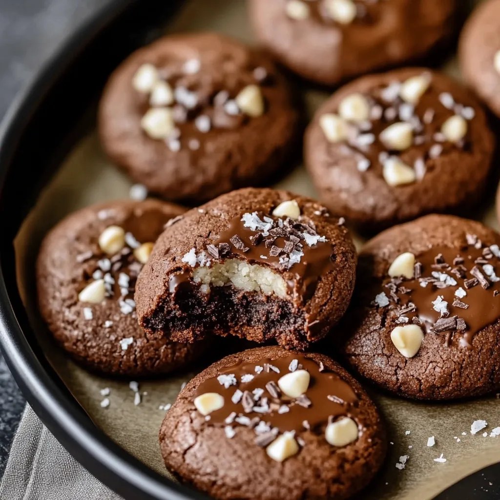 Schokocookies mit Kokosfüllung