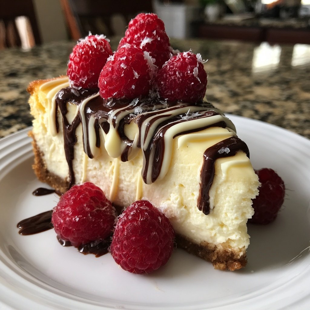 Cheesecake mit weißer Schokolade